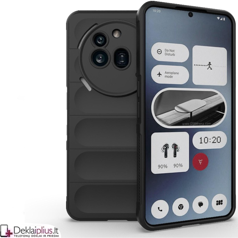 Magic Shield guminis dėklas su kameros apsauga - juodas (Nothing Phone 3A Pro) Magic Shield guminis dėklas su kameros apsauga - juodas (Nothing Phone 3A Pro)